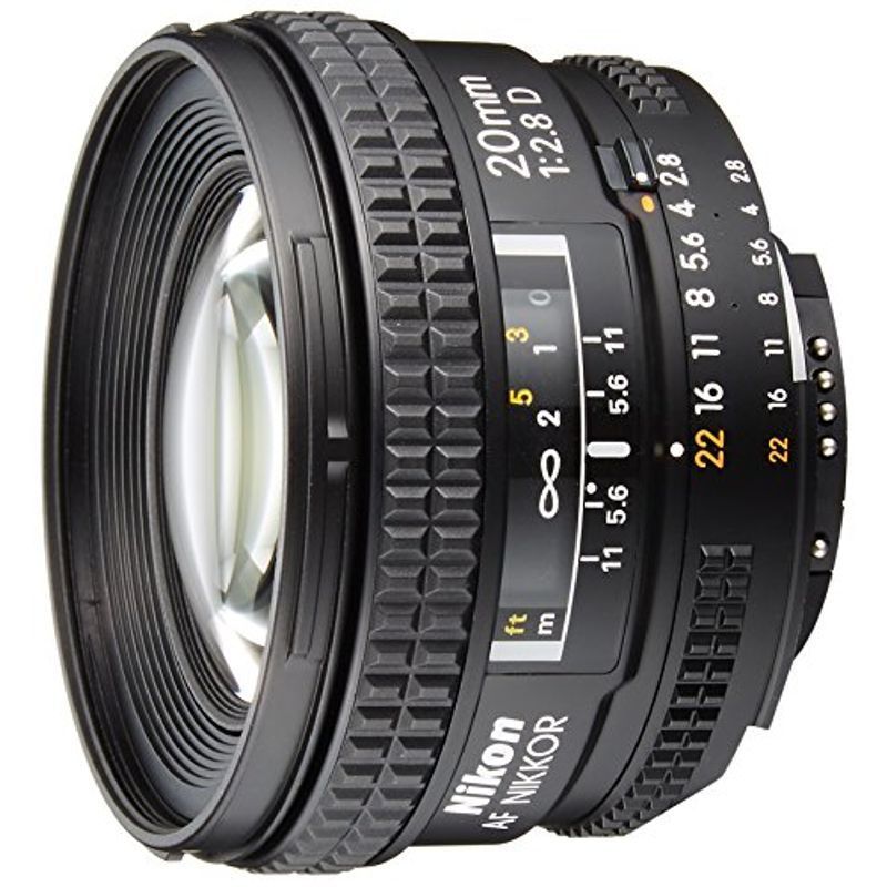 Nikon AF 20mm 2.8 D 元箱一式 レンズフード 保護フィルター付-