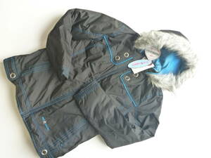 новый товар FREE CONTRY * чёрный × бледно-голубой лыжи одежда жакет женский S соответствует 