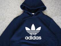 送料520円～◆新品◆定価9889円◆adidas Originals◆アディダスオリジナルス◆トレフォイル パーカー◆ネイビー◆L_画像4