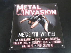 プロモ盤！紙ジャケ！VA - Metal Invasion: Metal 'Til We Die 輸入盤CD（ドイツ 80000682, 1999）