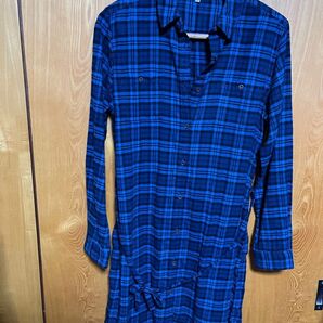 無印良品 Lサイズ チェック シャツ ワンピース チュニック