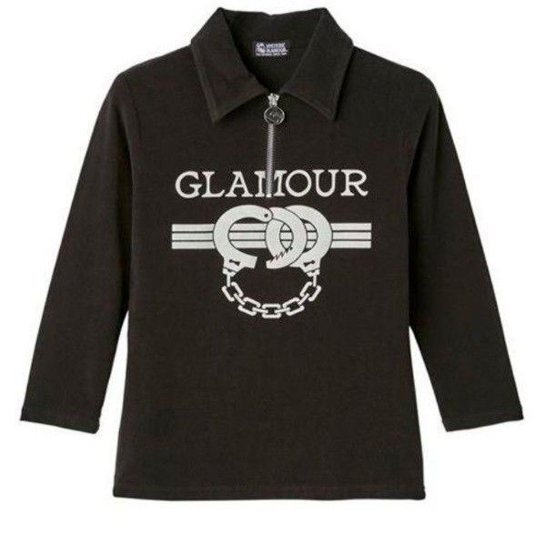 ヒステリックグラマー レディースTシャツ 七分袖 ハンドカフ 手錠 有名ブランドパロディロゴ ブラック ロゴ