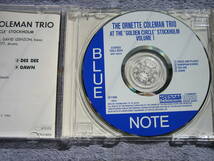 CD　ブルーノート名盤　オーネットコールマン　AT THE GOLDEN CIRCLE VOL.ONE　輸入盤・中古品　ORNETTE COLEMAN_画像2