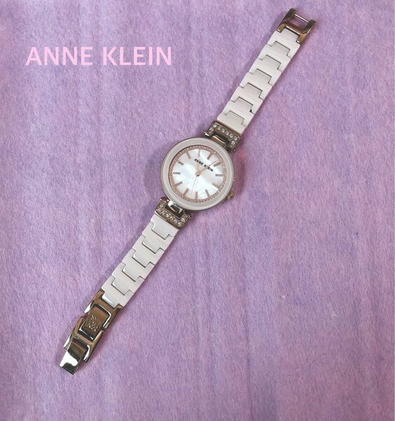 ANNE KLEIN アンクライン腕時計　ピンク　レディース　腕時計　セラミック