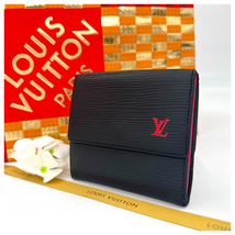 1円～★極美品★2587　Louis Vuitton　M63482　ルイヴィトン　 エピ　2Wホック　ポルト　三つ折り財布　付属品付き_画像1