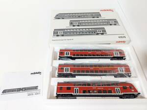 美品 箱付 希少 メルクリン　MARKLIN Ｄ216 43570 1/87 Doppel stockwagen-set DB REGIO HOゲージ 二階建て客車 鉄道模型 電車 模型 鉄道 