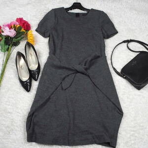 Y7771* top class *INED Ined * finest quality wool * design * long One-piece * gray *9