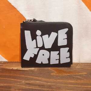 COMME DES GARCONS CDG LIVE FREE WALLET CARD CASE BLACK MADE IN JAPAN コムデギャルソン ギャルソン ウォレット ブラック 日本製