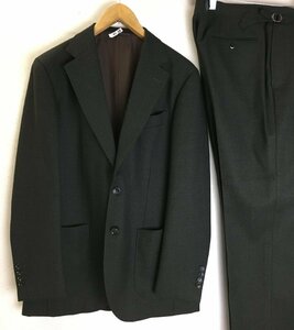 ◆◆CUSTOM TAILOR BEAMS カスタムテーラー ビームス　上質 グレンチェック スーツ 美品 L相当　オーダー品 本切羽 総裏地　グレー系