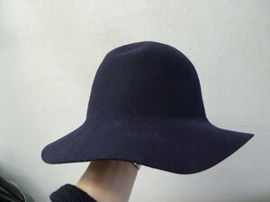 ◆COMES AND GOES カムズアンドゴーズ ウール　ハット　帽子 サイズ M NAVY