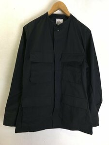 ◆Bodocos US.ARMY BDU リメイク １点物 カットオフ　ノーカラー リップストップ ミリタリーシャツ 黒 サイズS 美品　ブラック