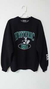  Hysteric Glamour HYSTERIC GLAMOUR sweatshirt sweat black size M free shipping 