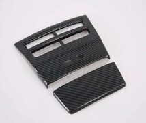 スポーティ全開♪ カーボン ルック リア エアコンダクト パネル カバー テスラ モデルS Model S Plaid プレイド_画像2