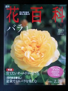 Ba1 06527 週刊花百科 2004年2月26日 創刊号 no.1 オールドローズからモダンローズまで/盆栽でミニバラを楽しむ/ひと目でわかるバラ系統図