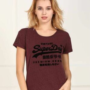 Superdry women round neck printed tshirt