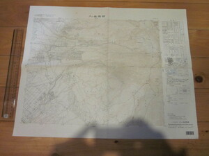 古地図　八ヶ岳西部　2万5千分の1地形図◆平成2年◆長野県　山梨県