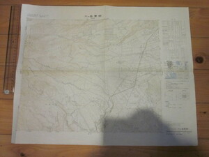 古地図　八ヶ岳東部　2万5千分の1地形図◆昭和51年◆長野県　山梨県