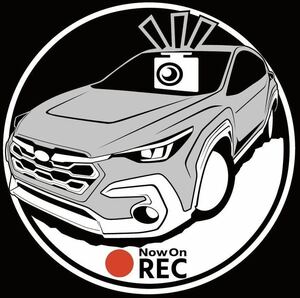 車種や色変更可　スバル　クロストレック　ドライブレコーダー　ドラレコ　ステッカー　富士重工