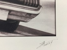 トヨタ　TOYOTA　セリカLB【鉛筆画】名車 旧車 イラスト A4サイズ 額付き サイン入り_画像5