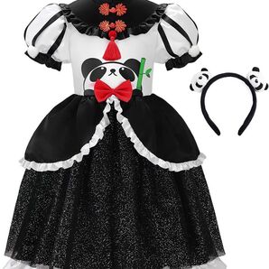 パンダ チャイナ コスプレ プリンセス ドレス ハロウィン 仮装 子供 女の子 キッズ コスチューム クリスマス 誕生日