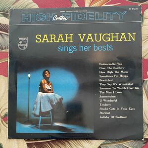 Sarah Vaughan 国内LP Sings Her Bests .. サラヴォーン