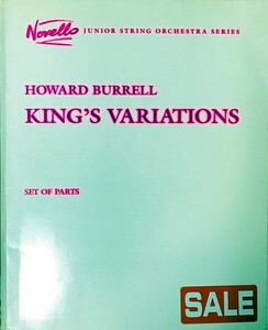  Howard * barrel import musical score Burrell King*s variotions junior string orchestra series violin viola contrabass contrabass foreign book 