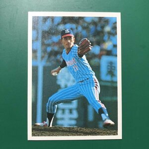 山勝　プロ野球カード　1980年版　ミニカード　小判サイズ　ヤクルト　松岡　　　【管理787】