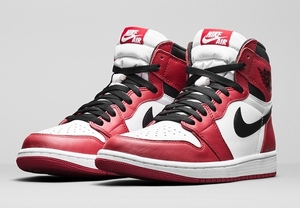  редкий * NIKE JORDAN 1 RETRO HIGH OG CHICAGO 555088-101 2015 год производства Chicago Jordan спортивные туфли Nike 30cm