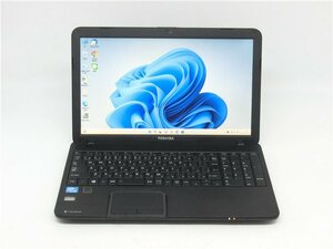 カメラ内蔵/15.6型/ノートPC/WIN11/高速SSD256/6GB/Celeron　847/TOSHIBA　B352/W2MHB　Office搭載　tテンキー/HDMI/USB3.0/動作良品