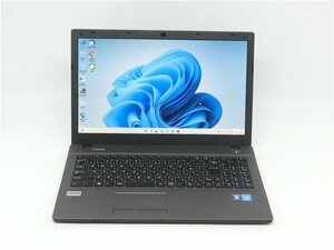 カメラ内蔵/中古/15.6型/薄軽ノートPC/Win11/高速新品SSD512/8GB/CEL2955U/OZZIO　W552SU2　MS officeProPlus2021搭載　HDMI/USB3.0