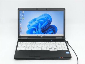 中古/15.6型ノートPC/Win11/爆速SSD128GB/4GB/3世代i5/FMV　A572/FW 新品無線マウス 　動作良品　HDMI/USB3.0　MS office搭載