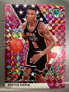 SSP USA Pink Prizm 19 Panini Mosaic Scottie Pippen スコッティ ピッペン NBA Panini Bulls Michael Jordan ジョーダン 同僚 バスケ 優勝