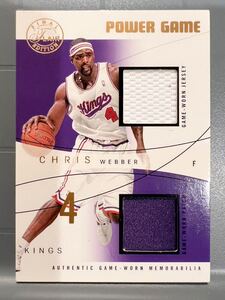 超絶レア/70枚限定 Patch Jersey 03 Fleer Chris Webber クリス・ウェバー NBA 実使用 ユニフォーム Kings Panini バスケ All-star HOF