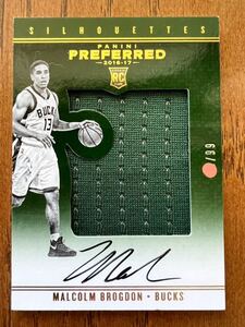 最高級99枚限定 RC Jersey Auto 16 Panini Malcolm Brogdon マルコム・ブログドン NBA ルーキー サイン バスケ Celtics Rookie of the Year