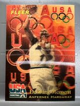 激レア 3D Insert 96 Special Fleer Issue USA Olympics Anfernee Hardaway ペニー・ハーダウェイ NBA Magic インサート Panini All-star_画像1
