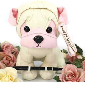 新品 puppy passion メッセージ ドール 人形 ドッグ 犬 パグ ぬいぐるみ ピンク お祝い プレゼント 結婚式 卒業