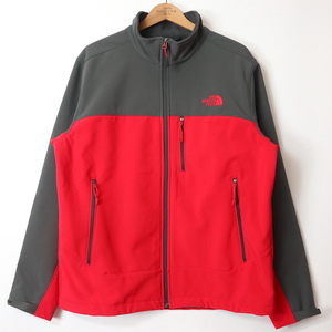 THE NORTH FACE■ウインドウォールソフトシェルジャケット レッド/L 2015年製 WINDWALL ノースフェイス