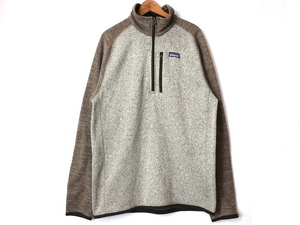 Patagonia パタゴニア 2トーン ベターセーター ハーフジップフリースジャケット(メンズ L)ブラウン系 切り替え