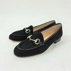 HeleneRouge Helen rouge замша bit Loafer черный 24.0cm натуральная кожа новый товар не использовался outlet Испания производства 4805851