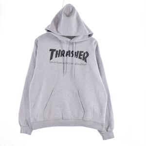 古着 スラッシャー THRASHER スウェットプルオーバーパーカー メンズL /eaa300938