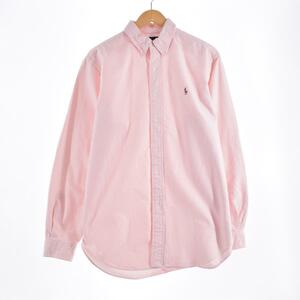 古着 ラルフローレン Ralph Lauren CLASSIC FIT オックスフォード 長袖 ボタンダウンストライプシャツ メンズXL /eaa315338