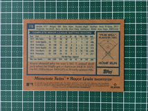 ★TOPPS MLB 2022 ARCHIVES #116 ROYCE LEWIS［MINNESOTA TWINS］ベースカード「1978 TOPPS」ルーキー「RC」★_画像2