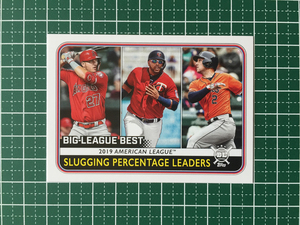 ★TOPPS MLB 2020 BIG LEAGUE #253 MIKE TROUT／NELSON CRUZ／ALEX BREGMAN ベースカード LEAGUE LEADERS 20★