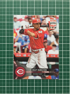 ★TOPPS 2018 MLB NATIONAL BASEBALL CARD DAY #19 BILLY HAMILTON［CINCINNATI REDS］ベースカード「BASE」★