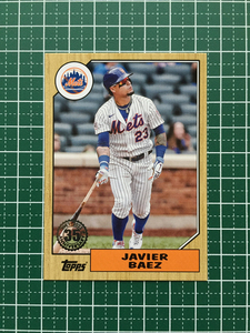 ★TOPPS MLB 2022 SERIES 1 #T87-37 JAVIER BAEZ［NEW YORK METS］インサートカード「1987 TOPPS BASEBALL 35th ANNIVERSARY」★