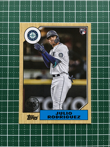 ★TOPPS MLB 2022 UPDATE #87TBU-44 JULIO RODRIGUEZ［SEATTLE MARINERS］インサートカード「1987 TOPPS BASEBALL」ルーキー「RC」★