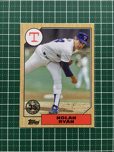 ★TOPPS MLB 2022 UPDATE #87TBU-34 NOLAN RYAN［TEXAS RANGERS］インサートカード「1987 TOPPS BASEBALL」★