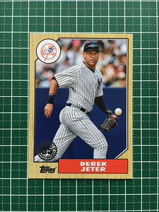 ★TOPPS MLB 2022 UPDATE #87TBU-33 DEREK JETER［NEW YORK YANKEES］インサートカード「1987 TOPPS BASEBALL」★