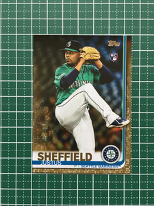 ★TOPPS MLB 2019 UPDATE #US123 JUSTUS SHEFFIELD［SEATTLE MARINERS］GOLD パラレル版 2019枚限定「1051/2019」ルーキー「RC」★