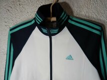 to5903　レア　adidas　アディダス　00ｓ　vintage　ビンテージ　ジップ　トラック　ジャケット　ジャージ　人気　レディース　L　送料格安_画像2